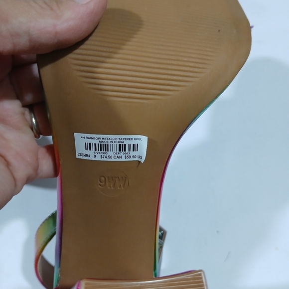 Torrid Two Strap Rainbow Heels - Picture 11 of 12